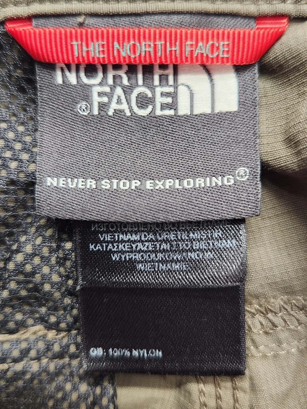 ⭐️The North Face Mens Hiking Cargo Shorts 32 Green Gorpcore Trail Tactical